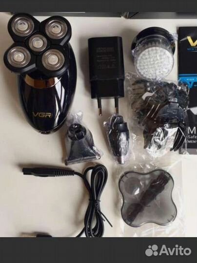 Шейвер 4в1 электробритва VGR-302 беспроводная