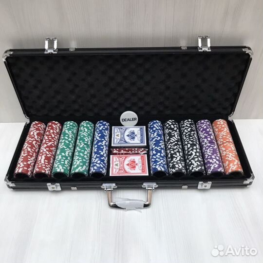 Покер. Покерный набор. Набор для покера. Новый