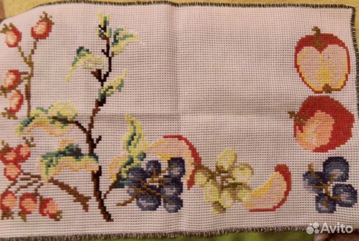 Вышивка крестом Дисней Салфетка фрукты, ягоды