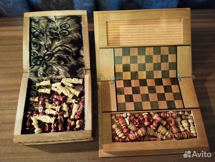 Шахматы резные, ручная работа
