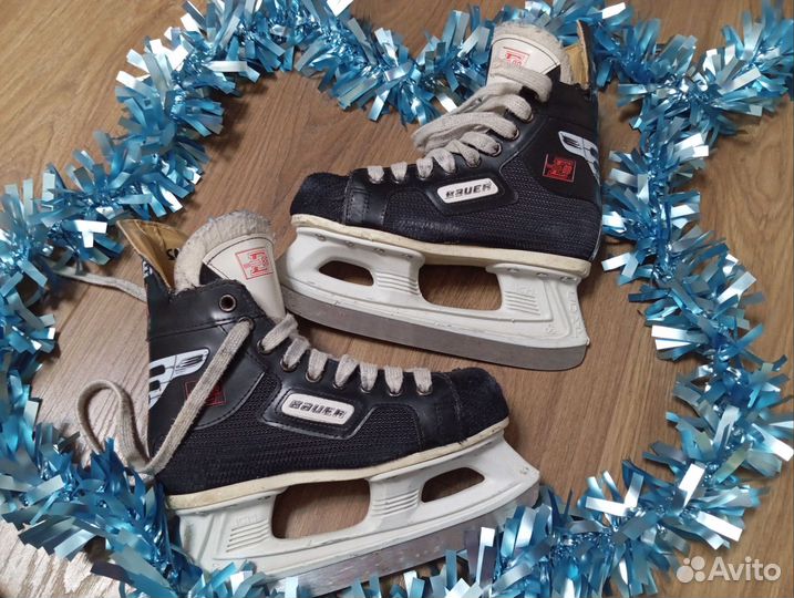 Коньки хоккейные детские 33 размер bauer