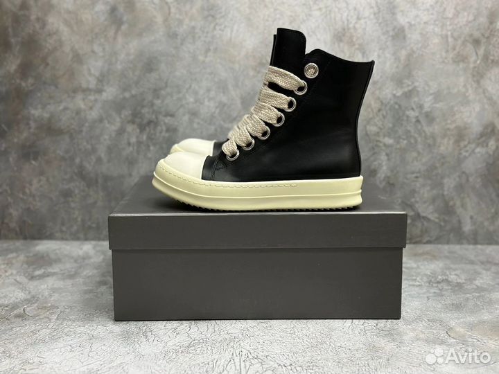 Rick Owens Drkshdw Jumbo Lace High Black