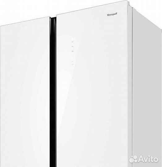 Холодильник weissgauff wsbs 1036 Inverter NoFrost Premium White Glass