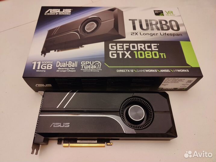 Видеокарта asus GTX 1080Ti 11Gb turbo