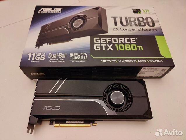 Видеокарта asus GTX 1080Ti 11Gb turbo