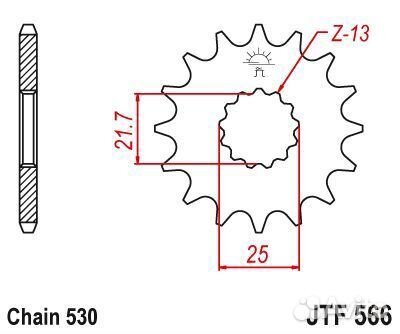 Звезда ведущая JTF566 15RB
