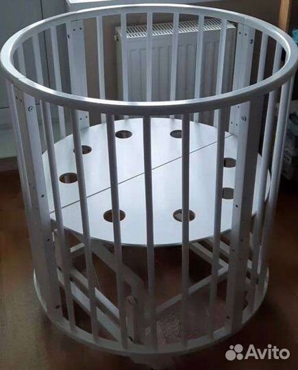 Кроватка детская круглая/овальная