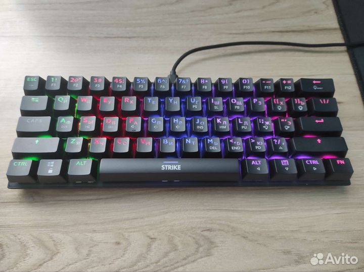 Клавиатура механическая dexp Strike, черная