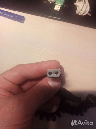 Кабель питания mini 2pin, vintage (ромб)