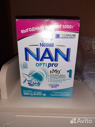 Детское питание смесь nan opti pro 1