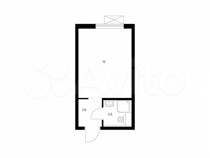 Апартаменты-студия, 20,1 м², 2/14 эт.