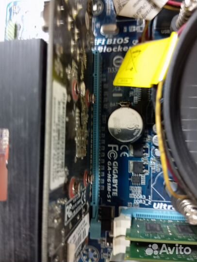 Материнская плата lga1155 + процессор и кулер