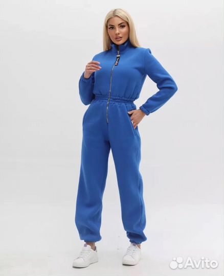 Теплый комбинезон с начесом 42-44; 46-48