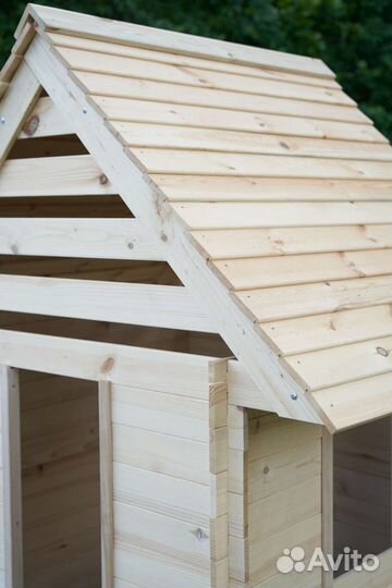 Детский игровой домик из дерева уличный