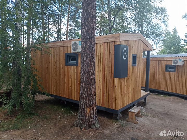 Бытовка в стиле барн с верандой. Уфимская