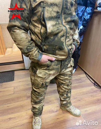 Костюм тактический Мох, мультикам, Олива Софтшел