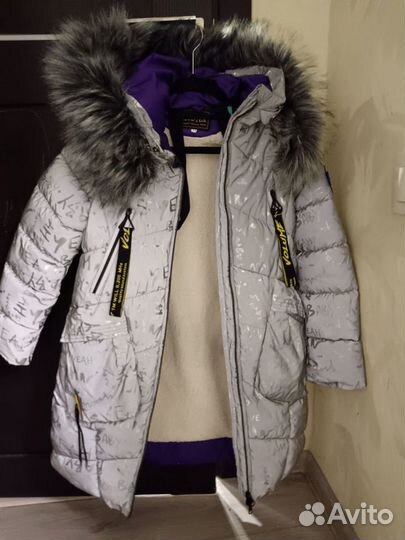 Зимняя куртка для девочки 34 р-р