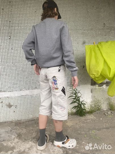 Gangboy jeans шорты рост 164 лютейшая винтажка