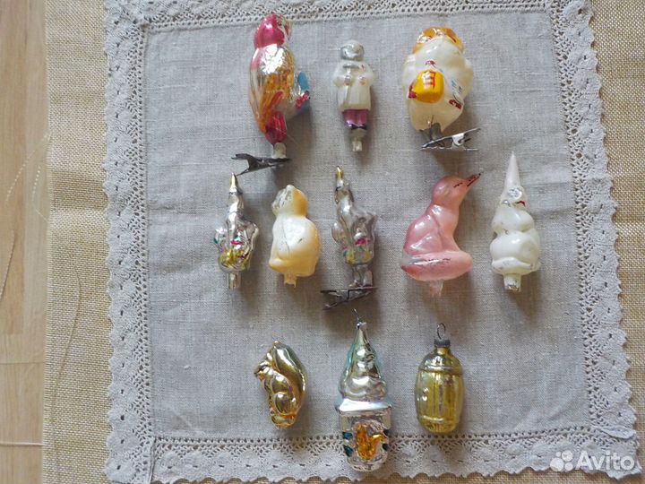 Елочные игрушки СССР каталог вата стекло