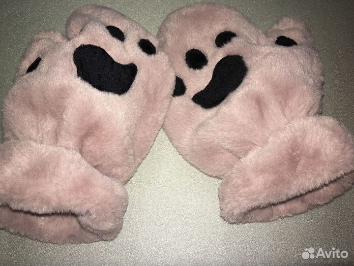 Варежки детские лот