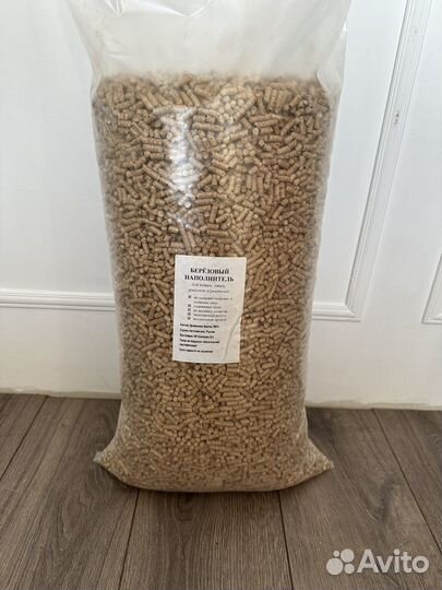 Древесный березовый наполнитель пеллеты