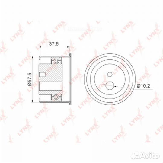 Lynxauto PB-3165 Ролик обводной ремня грм