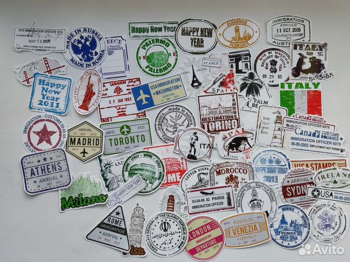 Наклейки, альбом с наклейками, скотч, плакат