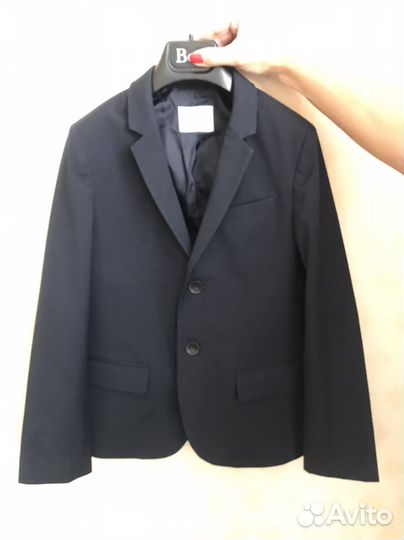 Пиджак zara темно-синий