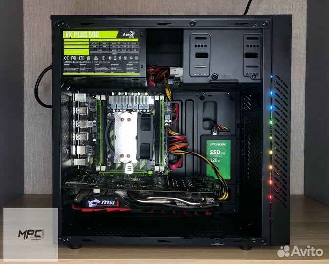 Игровой пк Intel e5 8 ядер RX 470 4гб озу:16 гб