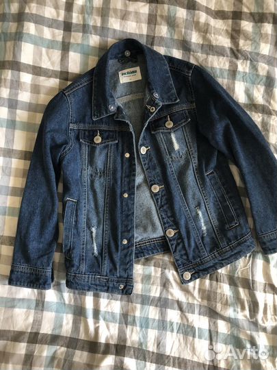 Джинсовая куртка для мальчика 122
