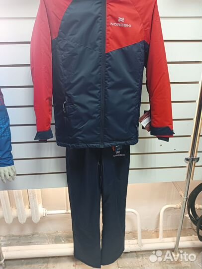 Костюм утепленный Nordski Jr Premium red/dark navy
