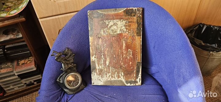 Икона воскресение христово на дереве старинная