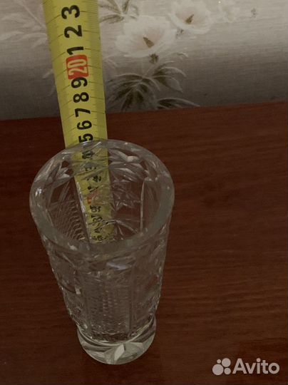 Винтаж Хрустальная ваза