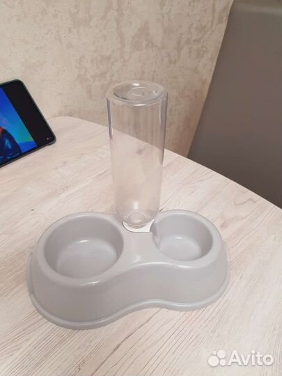 Автоматическая поилка + миска для животных