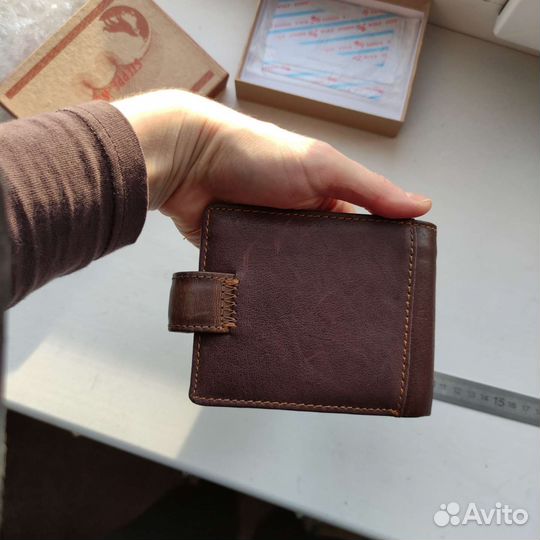 Кошелек мужской коричневый