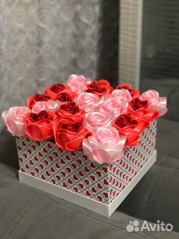 Букет роз из атласных лент купить в Томске | Товары для дома и дачи | Авито