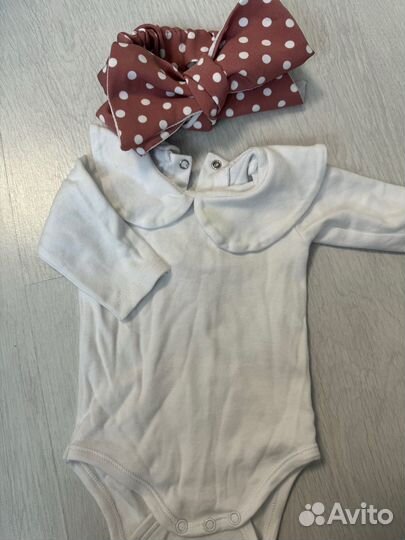 Нарядное платье боди на новорожденную 56 62