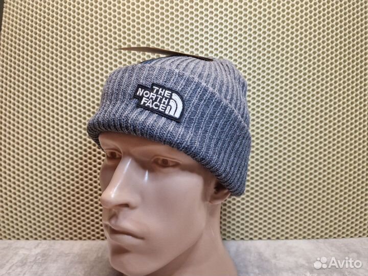 Шапка The North Face серого цвета