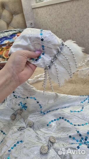 Костюм снегурочки 110 -116 -122 торг