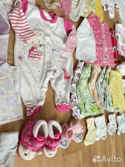 Вещи для девочки 0-6 мес пакетом