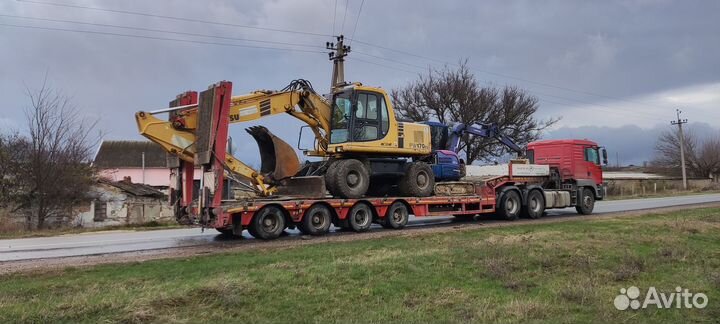 Услуги колесного полноповоротный экскаватор