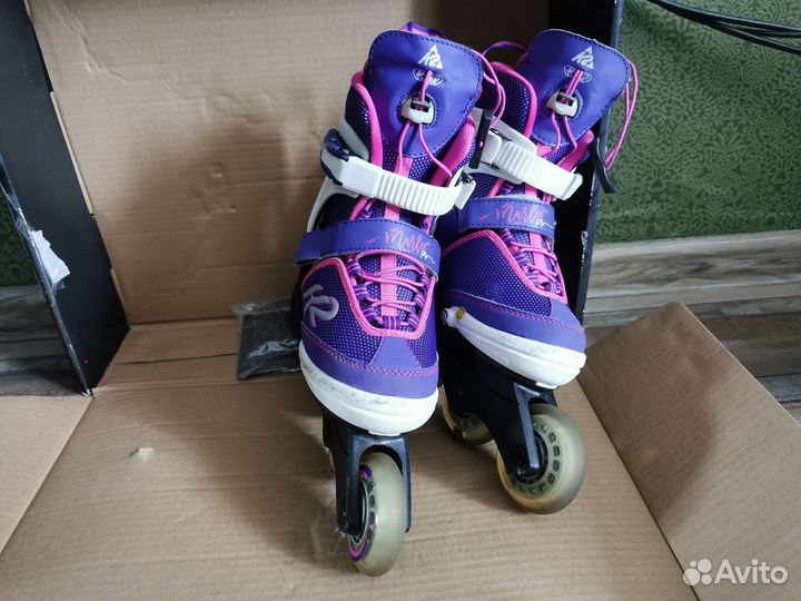Ролики детские раздвижные K2 32-37 размер