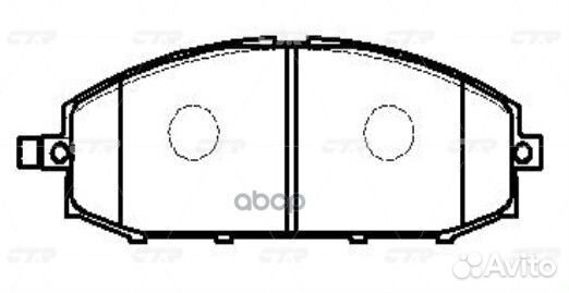 Колодки передние infiniti CTR GK0829 infiniti G