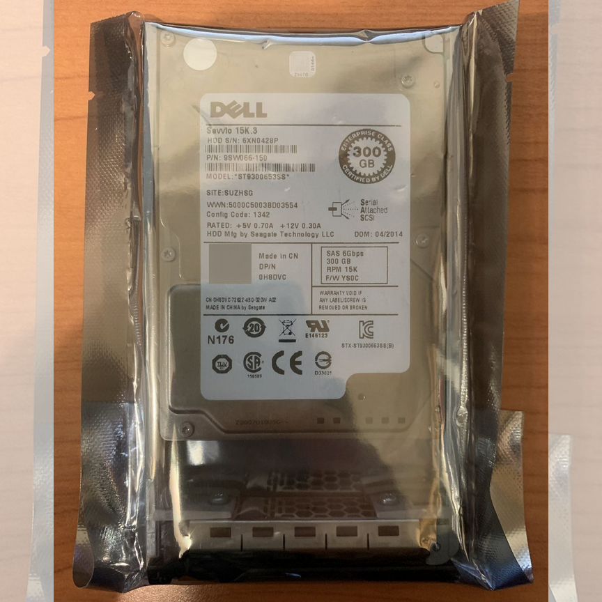 [0H8DVC] Жесткий Диск Dell 300gb 15k Sas 2.5 0h8dvc