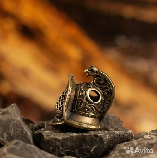 Бусина Темляк Брелок Шлем Гладиатор Максимус Рим