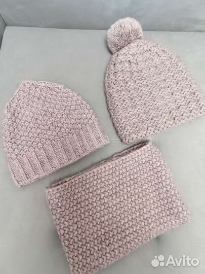 Зимняя Шапка бини и снуд