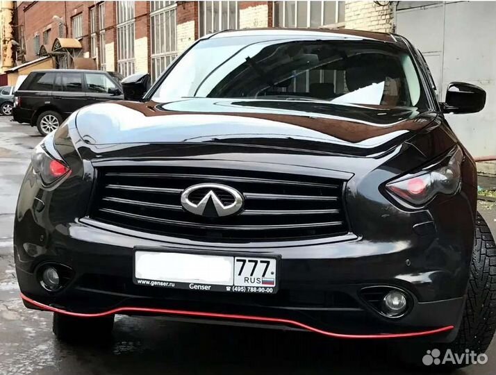 Передний сплиттер для infiniti QX70 FX37 FX35 FX50