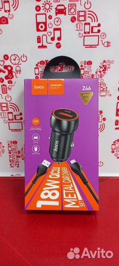 Автомобильное з/у Hoco 18w micro T1T