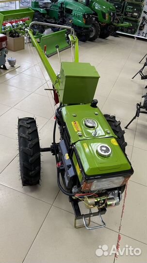 Мотоблок дизельный с активной фрезой