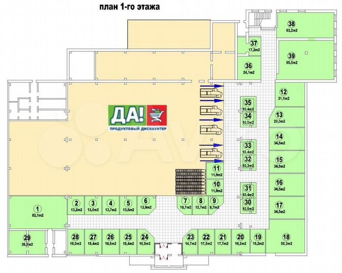 Торговая площадь, 35 м²